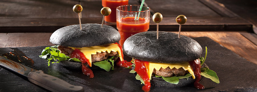 Snappy black burgers
