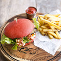 Red Love Burger, sliced - 1