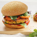Organic Burger Bun with sesame seeds, sliced - 2